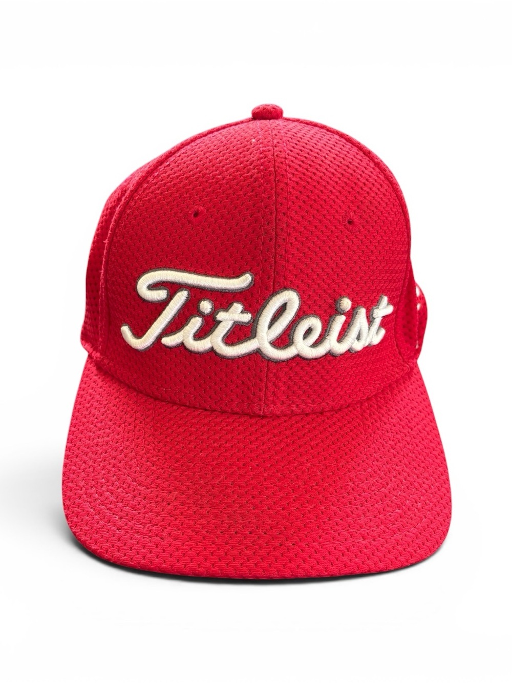Titlest FJ Pro V1 Red Mesh Baseball Cap Sz L/XL A-Flex Golf Summer Country Club